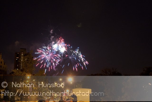 Minneapolis fireworks on 4 July 2010